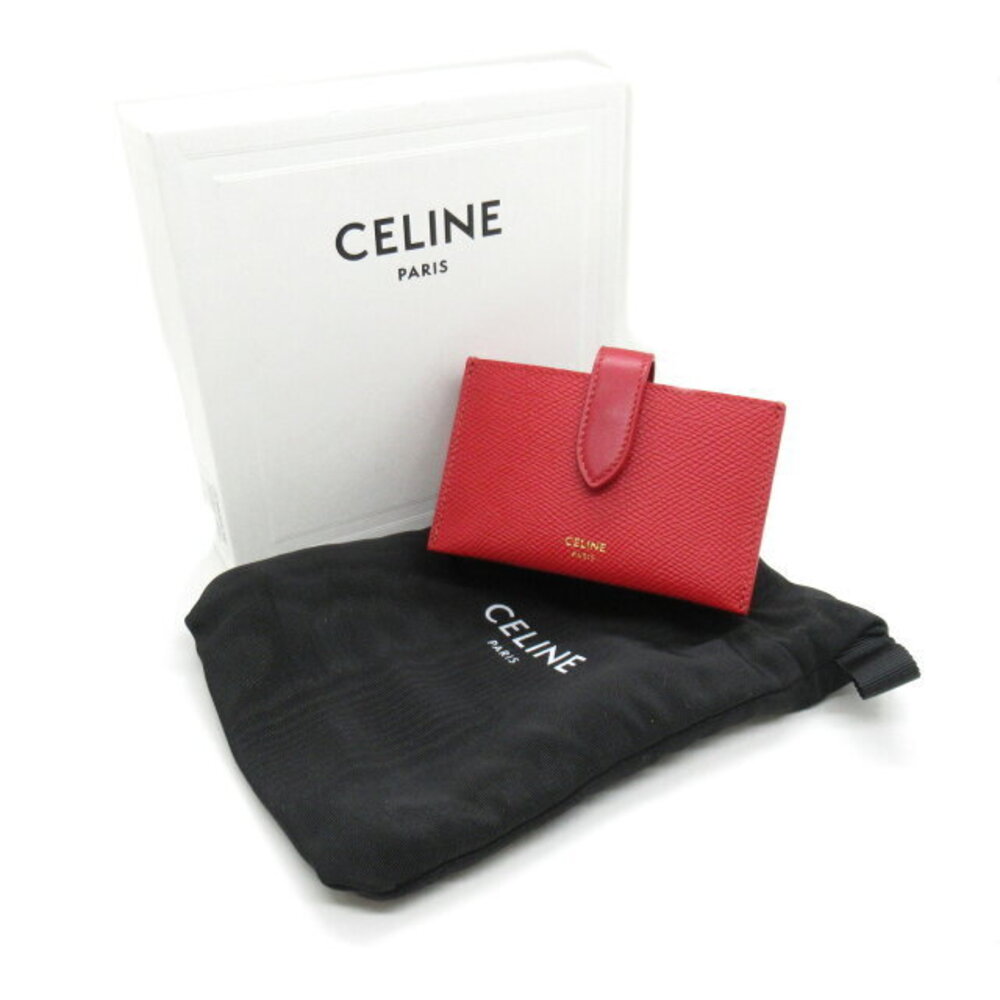 Celine Wallet Accessories Calfskin Leather Red Accessory Holder - Picture 8 of 8